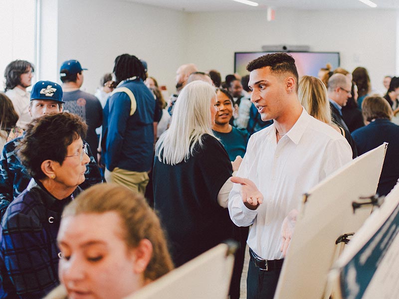 poster presentations at Juniata's liberal arts symposium