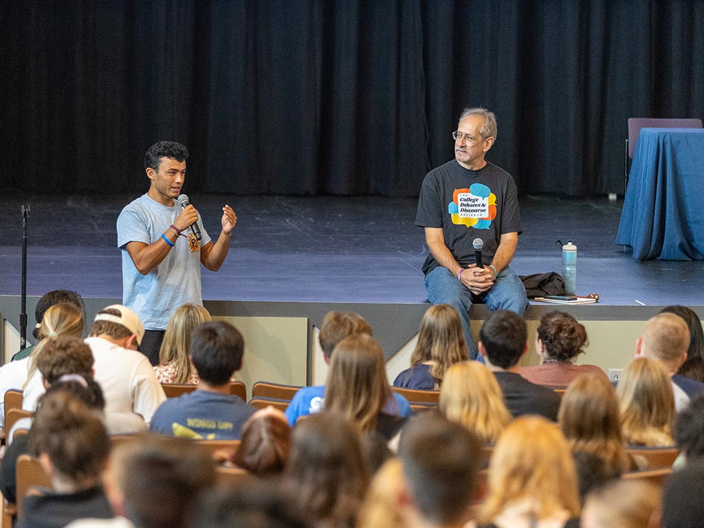 photo of braver angels debate at Juniata College